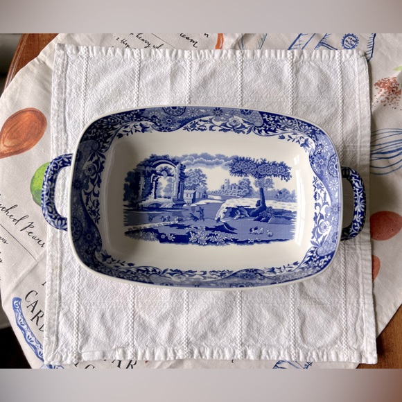 Spode Dining Spode Blue Italian Handled Serving Dish Poshmark